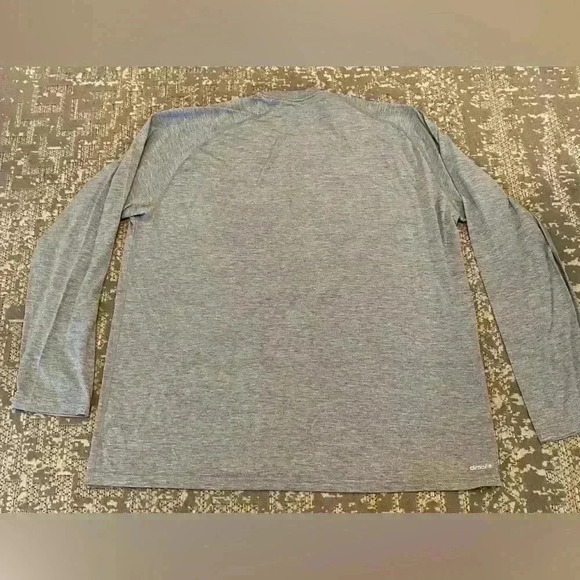 Kansas Jayhawks Adidas Climalite long sleeve size 2XL color Gray - Picture 4 of 5